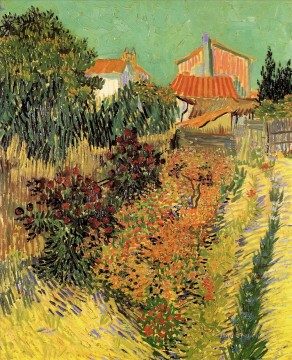 家の裏の庭 フィンセント・ファン・ゴッホ Oil Paintings